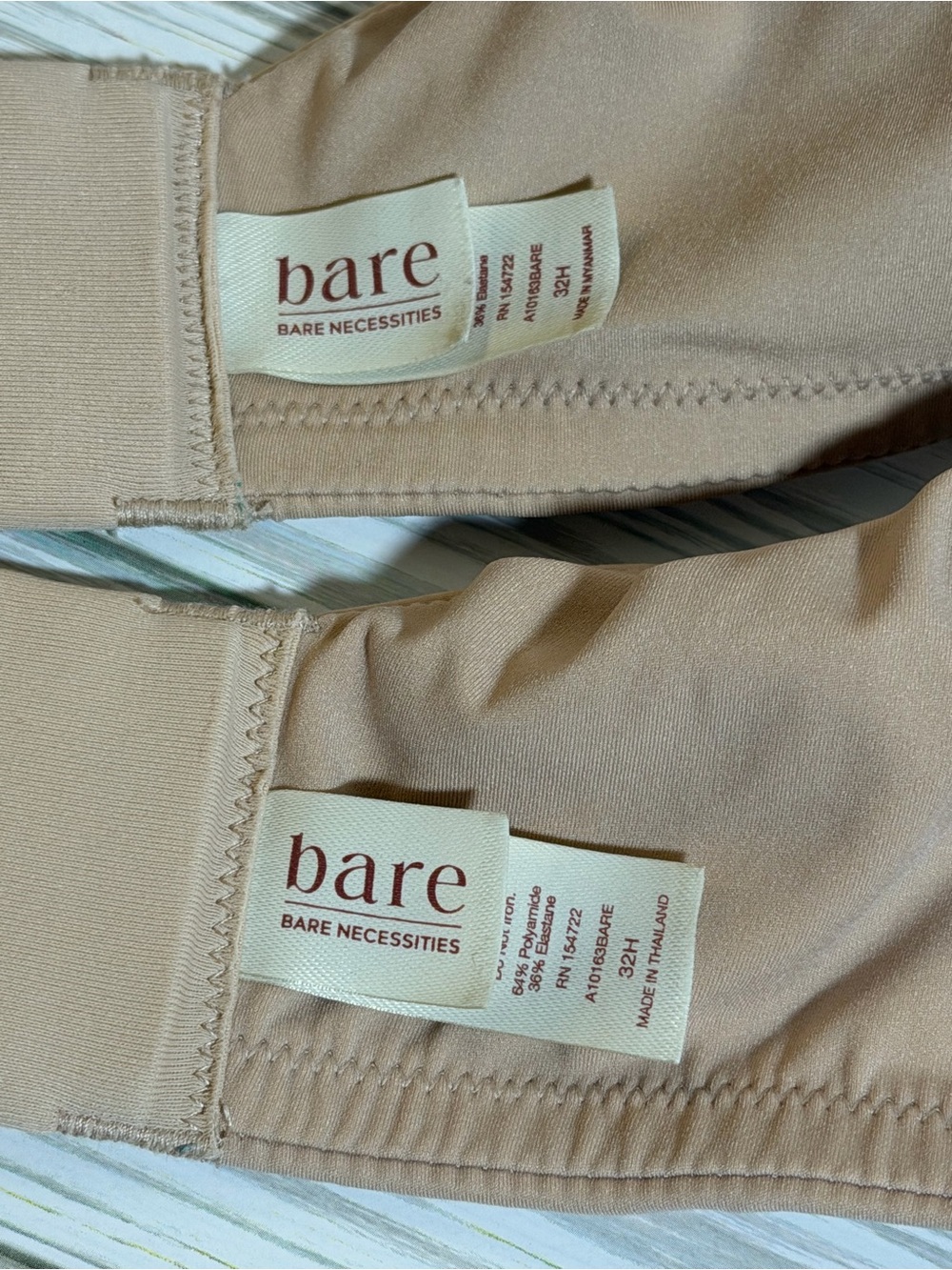 Bundle TWO Bare Necessities “The Favorite T-Shirt Bra” Size 32H Nude - Picture 11 of 12